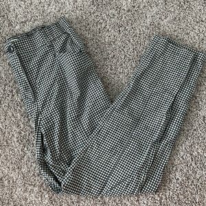 Urban Outfitters High Waisted Tapered Gingham Pants